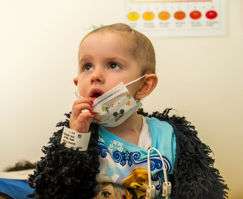 Alisha Savage, a 4-year-old pediatric brain tumor patient, has traveled with her family from Ireland to be treated at Dana-Farber/Boston Children's.