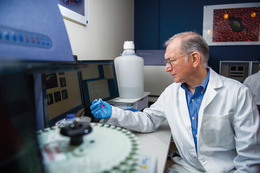 Scientists like Gordon Freeman, PhD, study the role the immune system plays in stopping cancer.