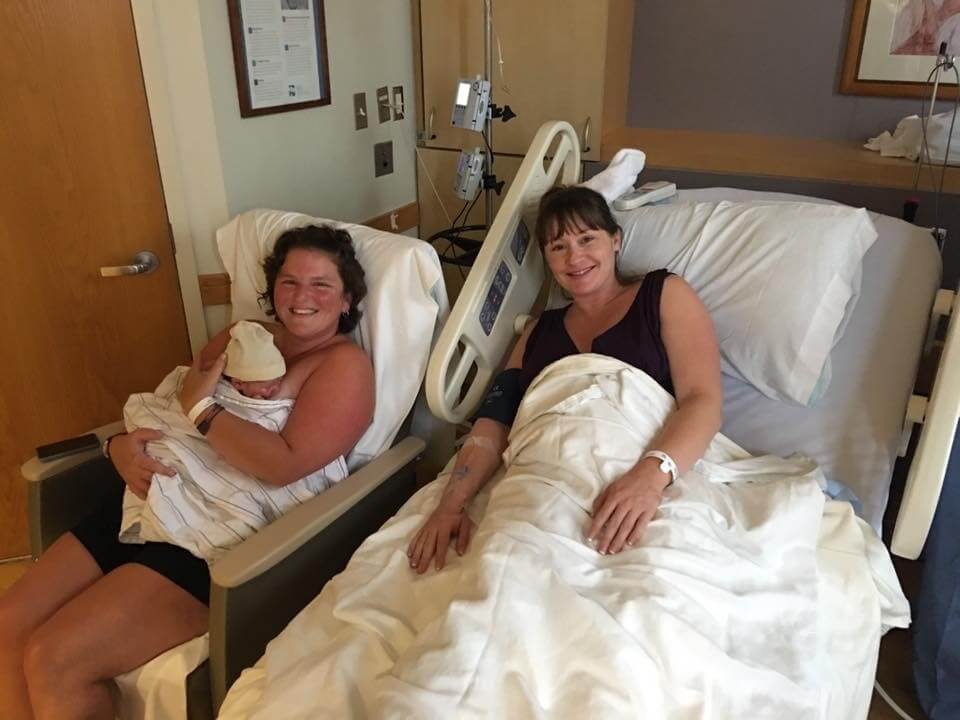 The couple’s friend, Heather Cote, offered to serve as a surrogate when Monica was first diagnosed.