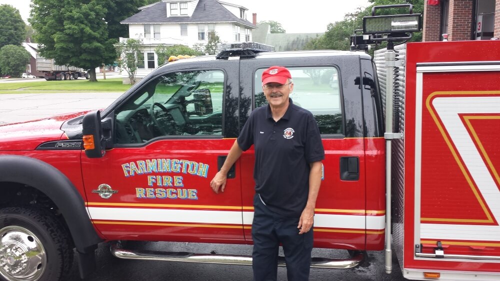 Bunker has been a volunteer firefighter for more than 40 years.