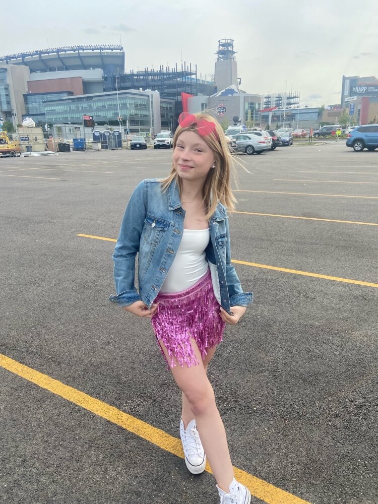 On May 19, 2023, after her first-ever radiation treatment, Maggie rushed home from Dana-Farber to change and head to Gillette Stadium for that night's Taylor Swift concert.