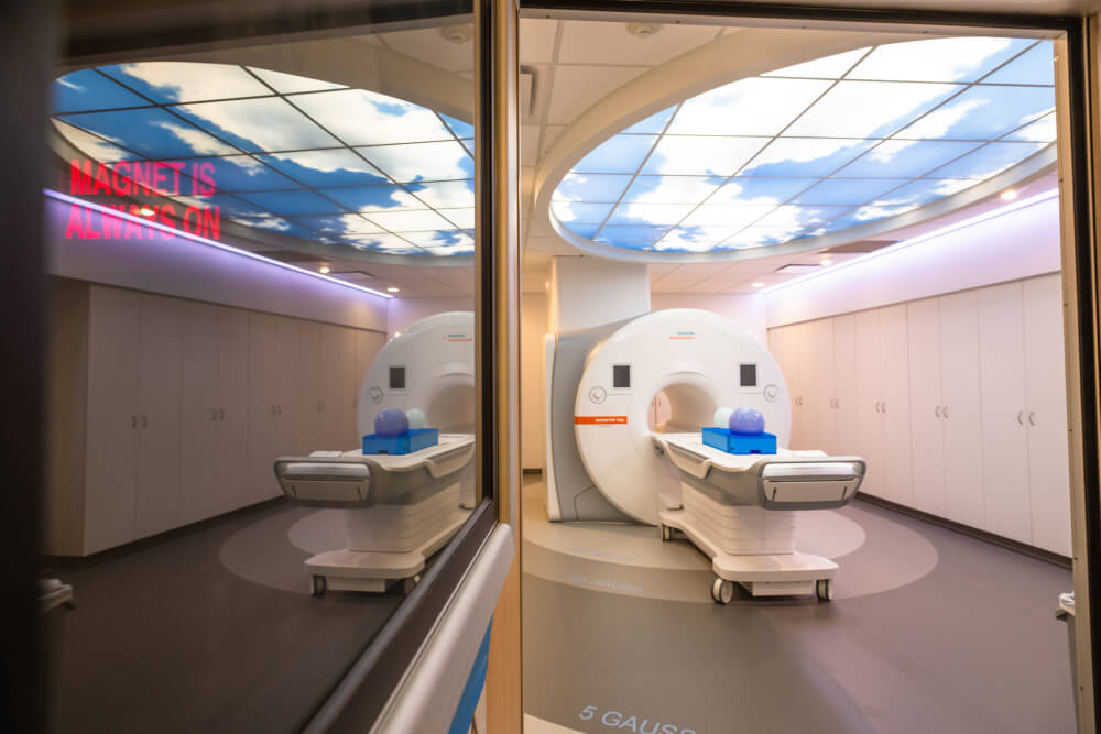 A photo of an MRI machine.