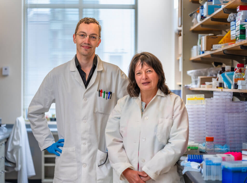 Study Leaders: Kornelia Polyak and Marco Seehawer.  Photo by Sam Ogden.