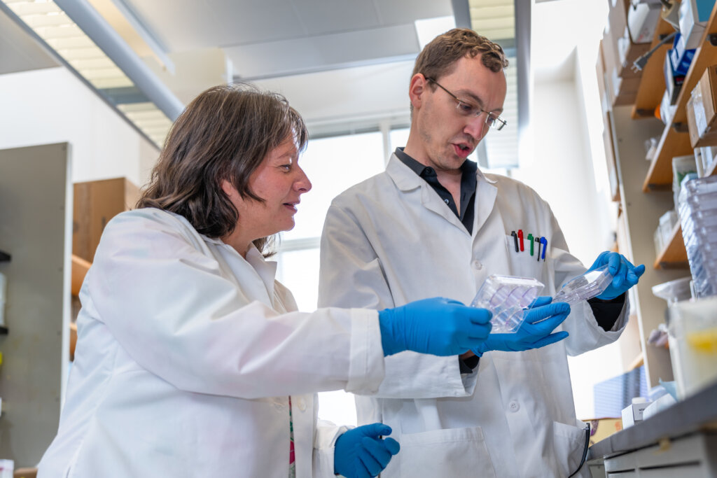 Study Leaders: Kornelia Polyak and Marco Seehawer.  Photo by Sam Ogden.